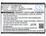 Battery for Smartfren Smartfren 3.8V Li-ion 2200mAh / 8.36Wh