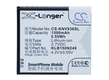 Battery for KONKA E900 KLB150N249 3.7V Li-ion 1500mAh / 5.55Wh