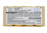 Battery for Karcher 50 DISPLAY 35 ABS-K55 4.8V Ni-MH 3000mAh / 14.40Wh