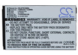 Battery for K-Touch E58 TYP923D0100 3.7V Li-ion 1350mAh / 4.99Wh