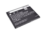 Battery for K-Touch S2 TBW7815 3.7V Li-ion 2400mAh / 8.88Wh
