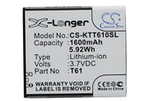 Battery for K-Touch T61 T61 3.7V Li-ion 1600mAh / 5.92Wh