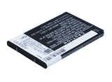 Battery for Coolpad 8809 CPLD-69 3.7V Li-ion 1650mAh / 6.11Wh