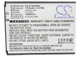 Battery for K-Touch W628 TBW5913 3.7V Li-ion 1100mAh / 4.07Wh