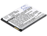 Battery for K-Touch W95 TBT9701, TBW9701 3.7V Li-ion 1800mAh / 6.66Wh