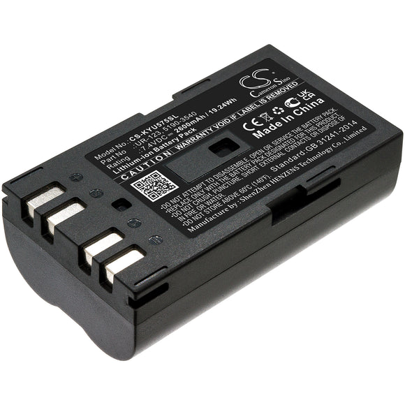 Battery for Keysight U5855 5190-3540, UR-123 7.4V Li-ion 2600mAh / 19.24Wh