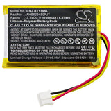 Battery for OKAYO LBT-1200 AHB623450PJT 3.7V Li-Polymer 1100mAh / 4.07Wh