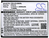 Battery for Logicom L-ITE 502 P5015, P5015(1ICP4/58/74) 3.8V Li-Polymer 2000mAh 