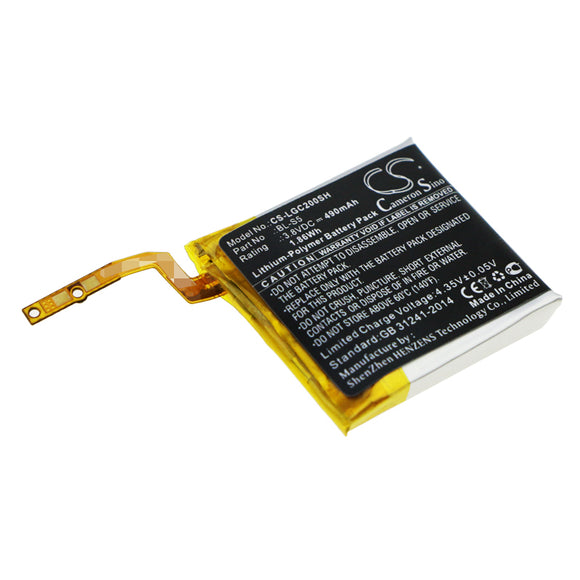 Battery for LG VC200 BL-S5 3.8V Li-Polymer 490mAh / 1.86Wh