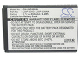 Battery for LG GB230 LGIP-330NA 3.7V Li-ion 650mAh / 2.41Wh