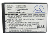Battery for LG GD900 Crystal LGIP-520N, SBPL0099201 3.7V Li-ion 1000mAh