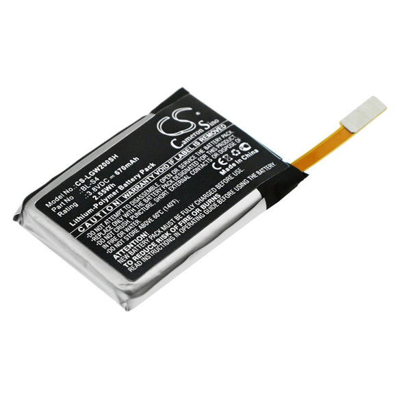 Battery for LG Watch Urbane LTE BL-S4 3.8V Li-Polymer 670mAh / 2.55Wh