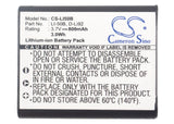 Battery for Pentax Optio WG1 D-Li92 3.7V Li-ion 800mAh / 2.96Wh