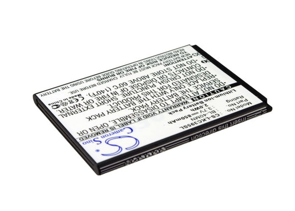 Battery for LG UN272 BL-40MN, EAC61700902 3.7V Li-ion 850mAh / 3.15Wh