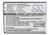 Battery for LG D329 BL-52UH, BL-52UHB, EAC62258202 3.7V Li-ion 1450mAh / 5.37Wh