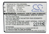 Battery for LG H440N BL-52UH, BL-52UHB, EAC62258202 3.7V Li-ion 1450mAh / 5.37Wh