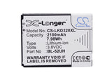 Battery for LG D325 Dual BL-52UH, BL-52UHB, EAC62258202 3.8V Li-ion 1800mAh / 6.
