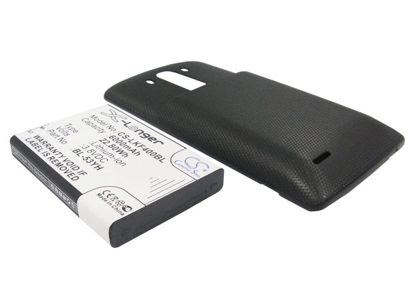 Battery for LG D830 BL-53YH 3.8V Li-ion 6000mAh / 22.80Wh