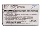 Battery for LG GW520 LGIP-340N, SBPP0026901, SPPP0018575 3.7V Li-ion 950mAh / 3.