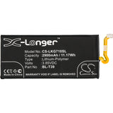 Battery for LG Q7 plus BL-T39, EAC63878401 3.85V Li-Polymer 2900mAh / 11.17Wh