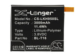 Battery for LG G Flex 2 BL-T16, EAC62718201 3.8V Li-Polymer 3000mAh / 11.40Wh