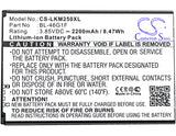 Battery for LG K20 Plus 2017 LTE-A BL-46G1F 3.85V Li-ion 2200mAh / 8.47Wh