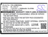 Battery for LG M257 BL-46G1F 3.85V Li-ion 2200mAh / 8.47Wh