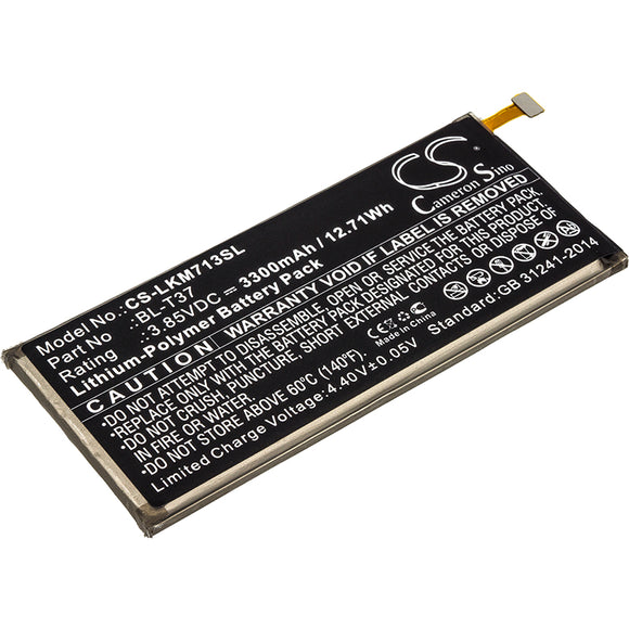 Battery for LG Stylo 4 TD-LTE BL-T37, EAC63958201 3.85V Li-Polymer 3300mAh / 12.