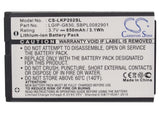 Battery for LG KG290 LGIP-G830 3.7V Li-ion 850mAh