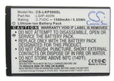 Battery for LG Optimus U LGIP-400N, LGIP-400V, SBPL0102301, SBPL0102302 3.7V Li-
