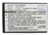 Battery for LG VM670 LGIP-400N, LGIP-400V, SBPL0102301, SBPL0102302 3.7V Li-ion 
