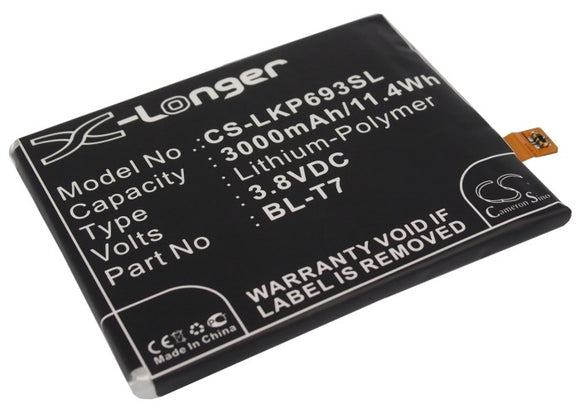 Battery for LG D803 BL-T7 3.8V Li-Polymer 3000mAh / 11.40Wh