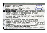 Battery for LG Venice BL-44JH, EAC61839001, EAC61839006 3.7V Li-ion 1200mAh / 4.