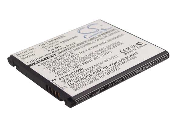 Battery for LG Optimus 4G LTE BL-49KH 3.7V Li-ion 1300mAh / 4.81Wh
