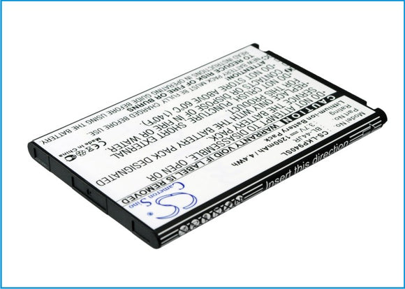 Battery for LG SU540 BL-44JR 3.7V Li-ion 1200mAh / 4.44Wh