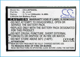 Battery for LG SU540 BL-44JR 3.7V Li-ion 1200mAh / 4.44Wh