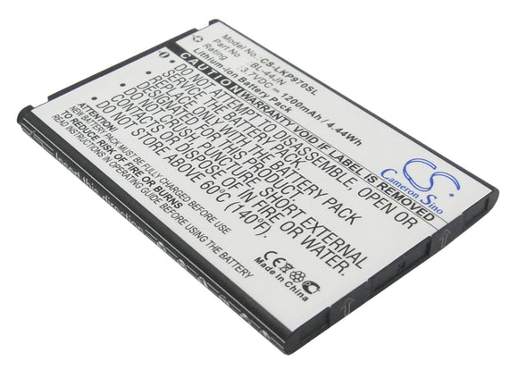 Battery for LG Univa 1ICP5/44/65, BL-44JN, EAC61679601, EAC61700012 3.7V Li-ion 