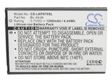 Battery for LG Optimus L3 Dual 1ICP5/44/65, BL-44JN, EAC61679601, EAC61700012 3.
