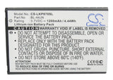 Battery for LG LS700 1ICP5/44/65, BL-44JN, EAC61679601, EAC61700012 3.7V Li-ion 