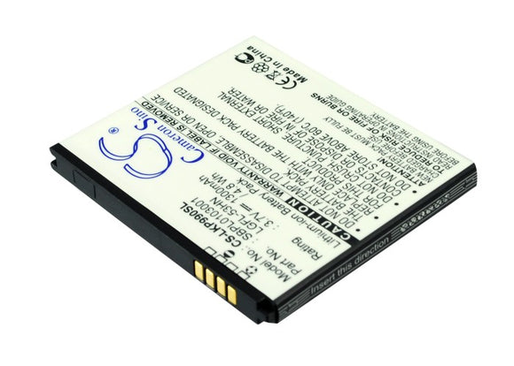 Battery for T-Mobile G2X LGFL-53HN, SBPL0103001, SBPL0103002 3.7V Li-ion 1300mAh