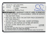 Battery for LG LGLS751ABB BL-64SH 3.7V Li-ion 1950mAh / 7.22Wh