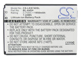 Battery for LG LS740 BL-64SH 3.7V Li-ion 1950mAh / 7.22Wh
