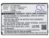 Battery for AT&T GoPhone 4G LTE 3.8V Li-ion 1450mAh / 5.51Wh