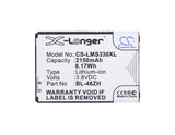 Battery for LG K373 BL-46ZH, EAC63079701 3.8V Li-ion 2150mAh / 8.17Wh