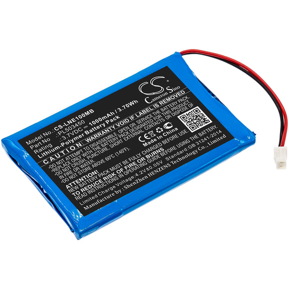 Battery for Luvion Grand Elite PL503450 3.7V Li-Polymer 1000mAh / 3.70Wh