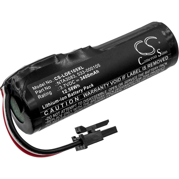 Battery for Logitech UE Boom 533-000105, NTA3083 3.7V Li-ion 3400mAh / 12.58Wh