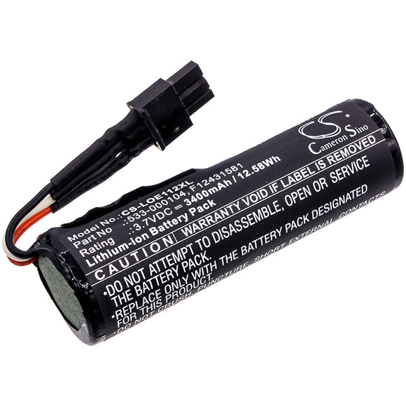 Battery for Logitech S-00151 533-000104, F12431581 3.7V Li-ion 3400mAh / 12.58Wh