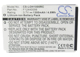 Battery for Logitech Squeezebox Duet Controler 190582-0000, F12440056, K398, L-L