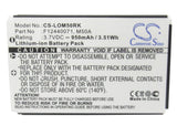 Battery for Logitech DiNovo Mini 190304-2004, F12440071, M50A 3.7V Li-ion 950mAh