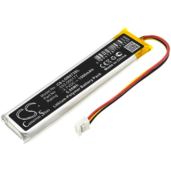 Battery for Logitech MX KEYS 533-000177 3.7V Li-Polymer 1500mAh / 5.55Wh